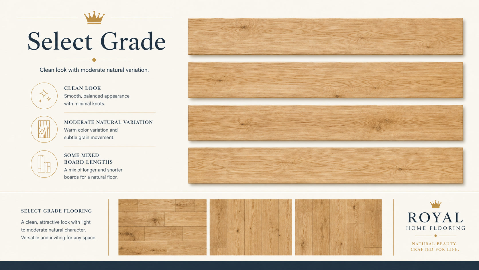 Select hardwood grade visual example