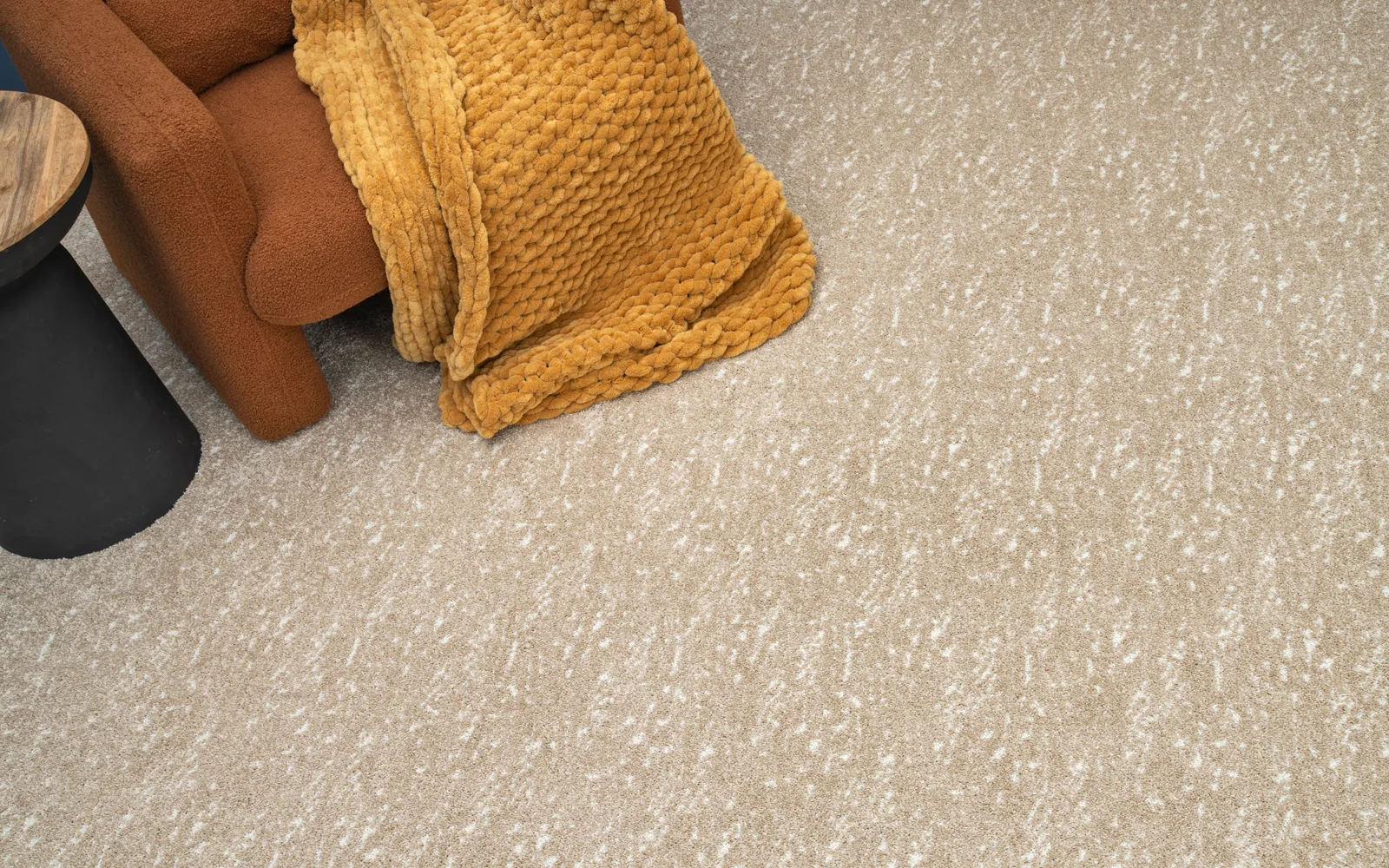 Close view of clean carpet texture for stain-resistant carpet choices