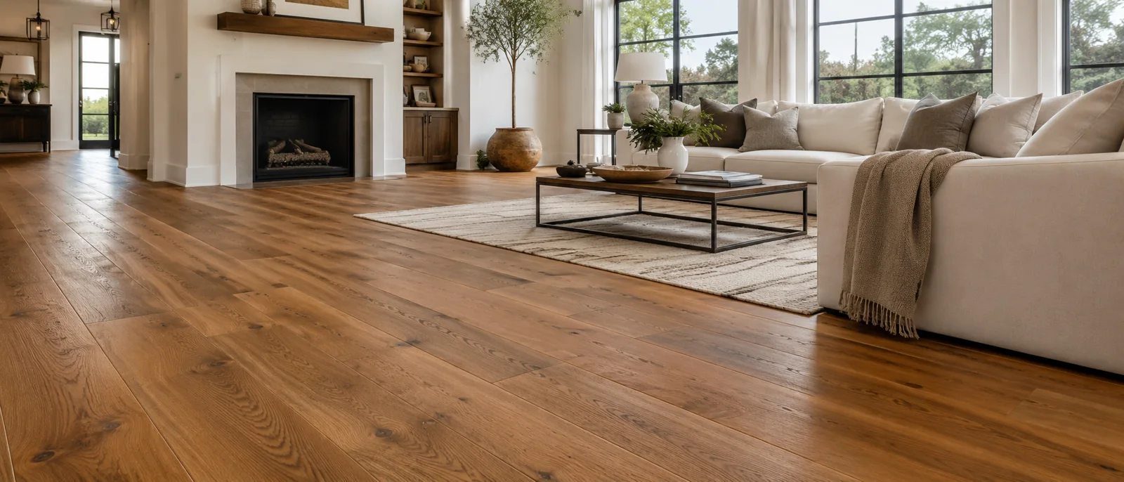 Cleaning hardwood floors with proper care products
