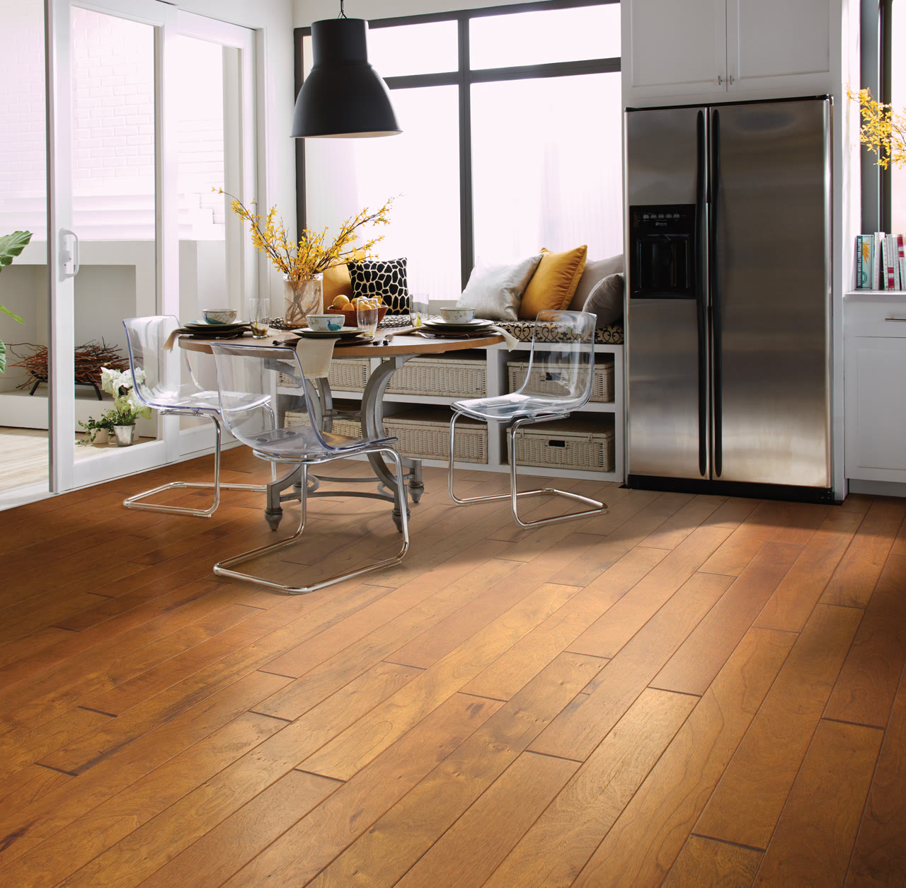 Exotic hardwood flooring family